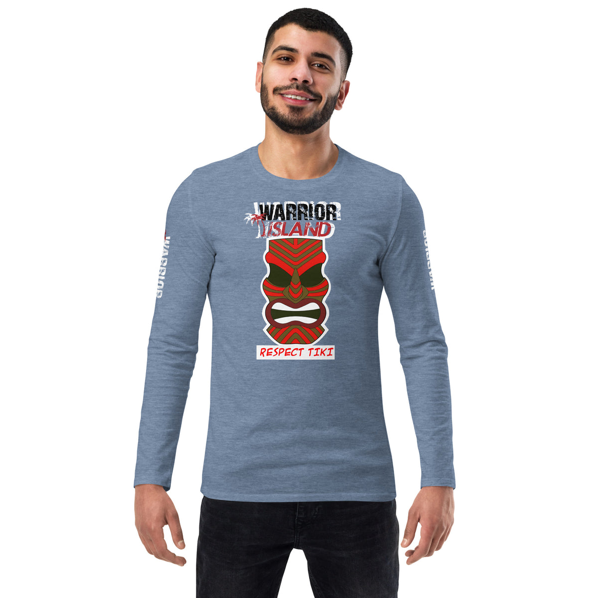 Warrior Island Respect TIKI Unisex fashion long sleeve shirt