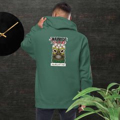 Warrior Island Humility Tiki Unisex fleece zip up hoodie