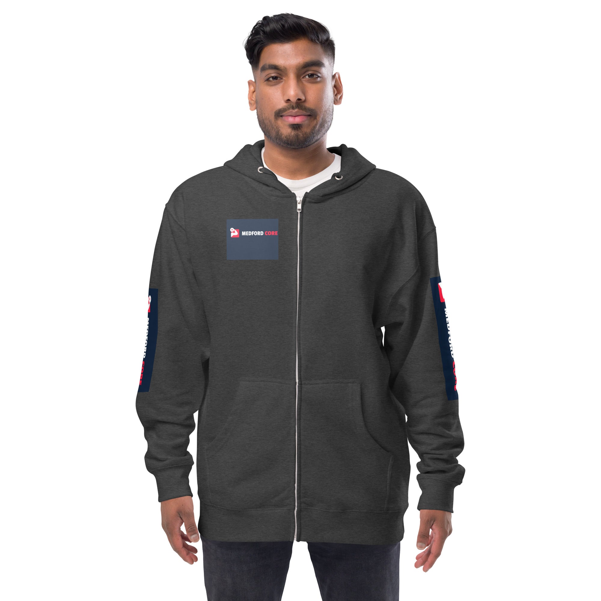 Medford Core Unisex fleece zip up hoodie