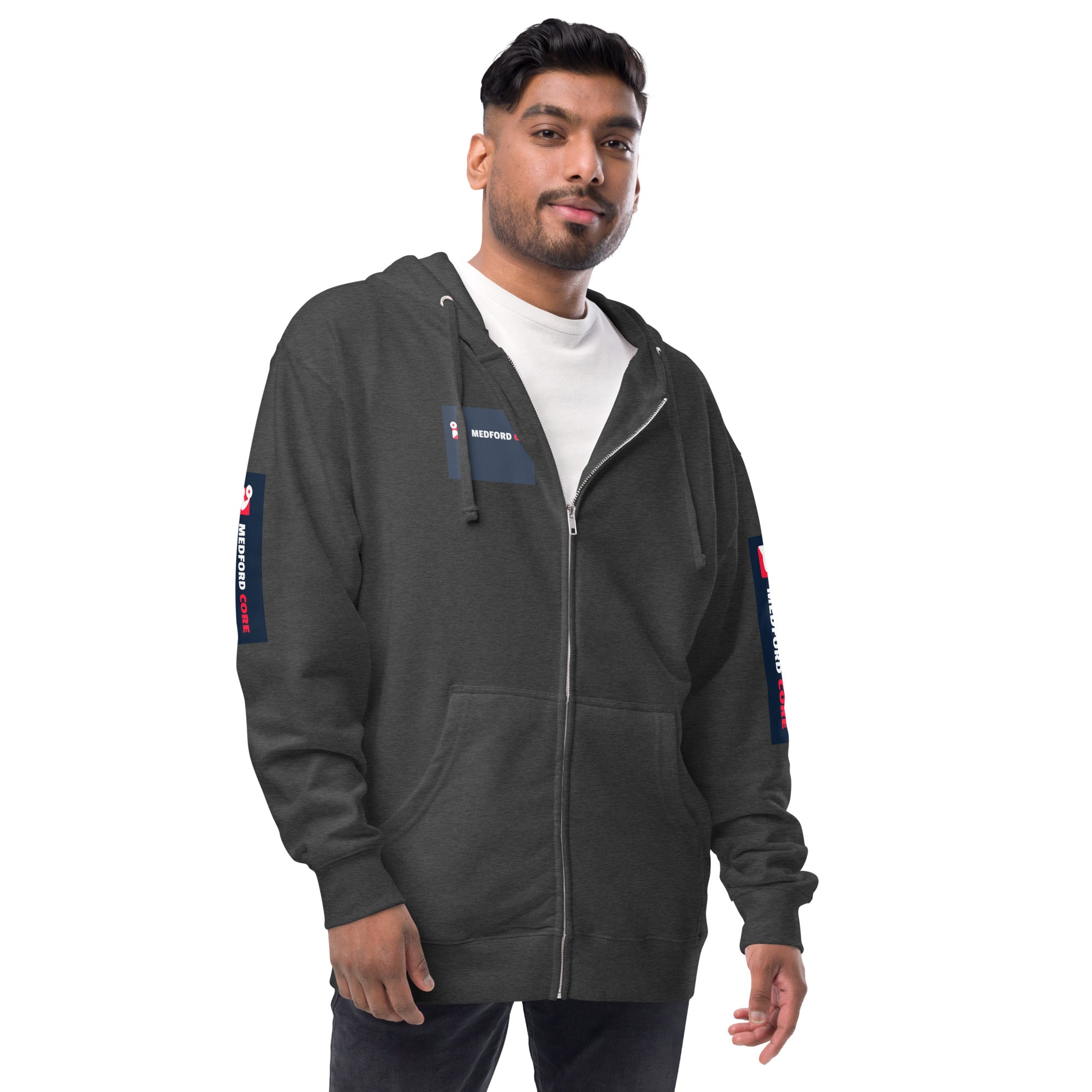 Medford Core Unisex fleece zip up hoodie